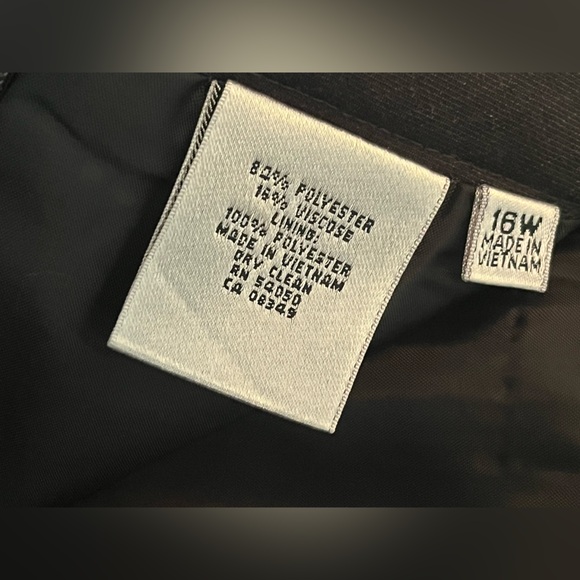 NWT Kasper Stone Grey Pencil Shirt Size 16W - Picture 7 of 10